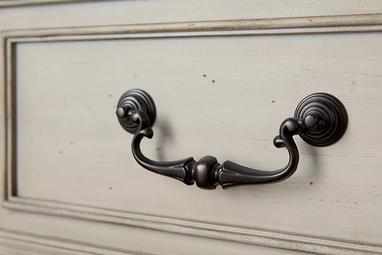 Veranda Chest drawer and handle detail closeup image.
